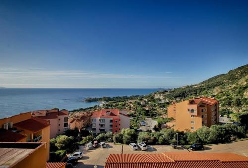 Beautiful view of the Golfe from the large terrace of this apartment, close...