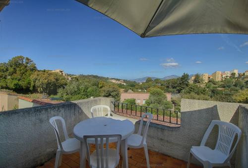 Beautiful view of the sea from the terrace of this apartment, 1,5km from the...